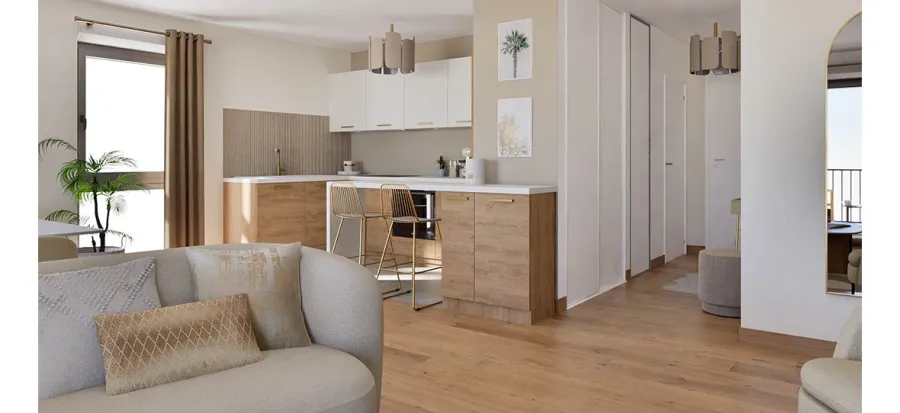 Investissez dans ce T2 de 51,84 m² à Saint-Louis
