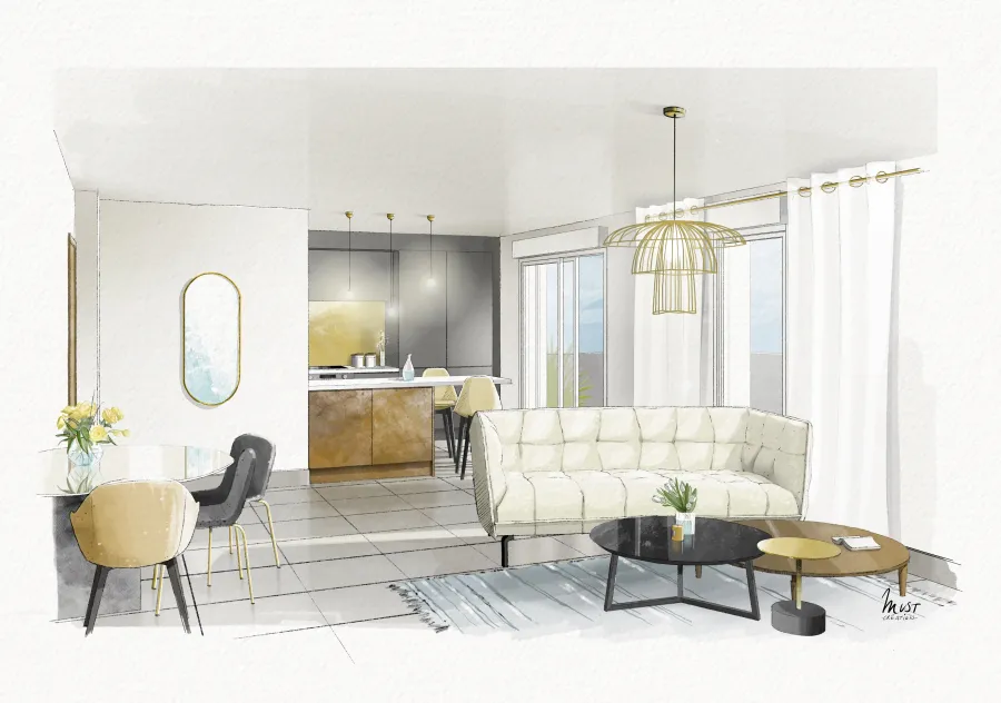 T1 de 33,15m² à Tassin-la-Demi-Lune